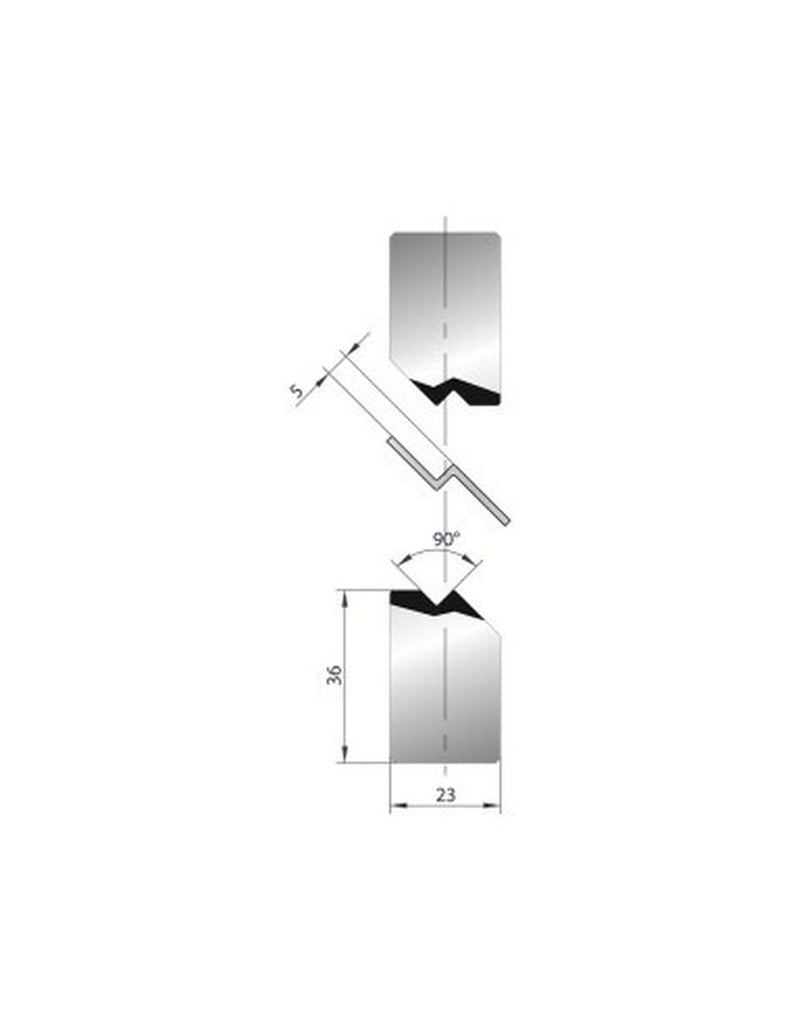 EUROSTAMP Part No. 1138 @ 415mm 90 Degree Joggle Inserts Holder