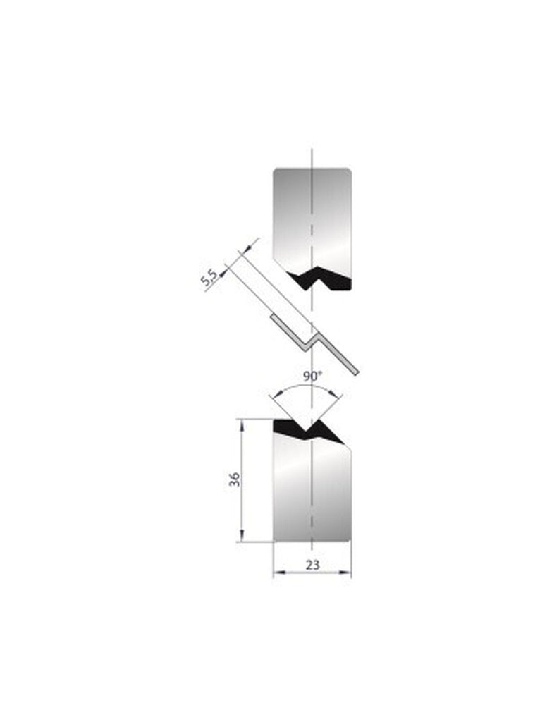 EUROSTAMP Part No. 1139 @ 415mm 90 Degree Joggle Inserts Holder
