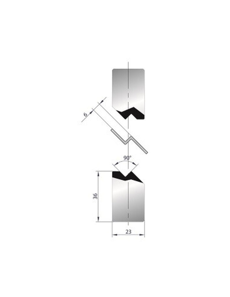 EUROSTAMP Part No. 1140 @ 835mm 90 Degree Joggle Inserts Holder