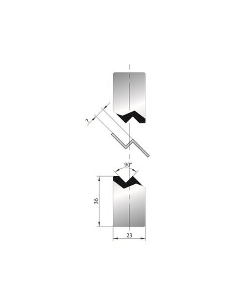 EUROSTAMP Part No. 1142 @ 835mm 90 Degree Joggle Inserts Holder
