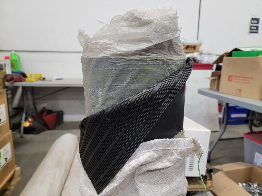 Black Striped Rubber Sheet 3 mm x 8 m