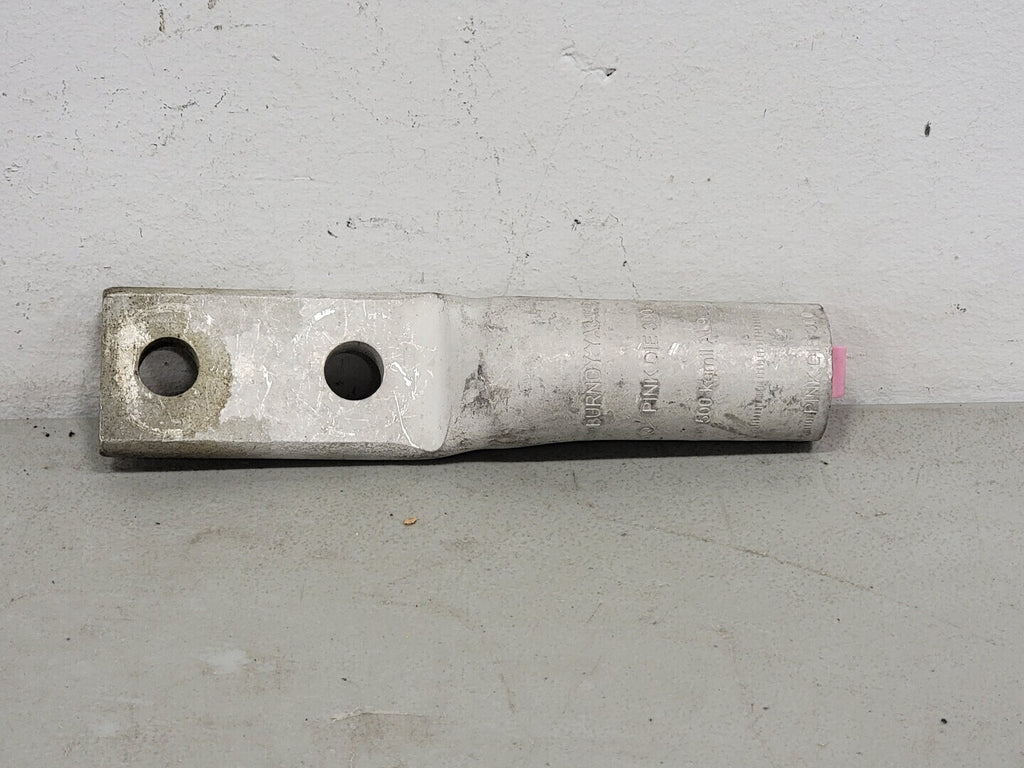 BURNDY 500 kcmil Aluminum Compression Lug YA34A3, 2 Hole, Pink Die 300 (Box of 32)