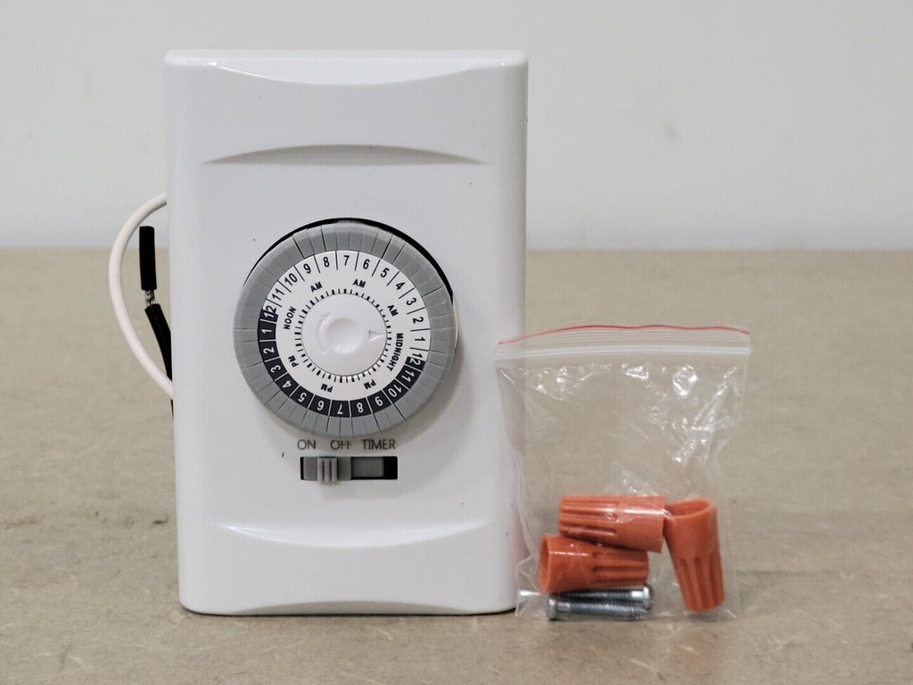 ENERLITES 15 Amp Mechanical In-wall Timer Switch HMT01N-W (Box of 10 pcs) 