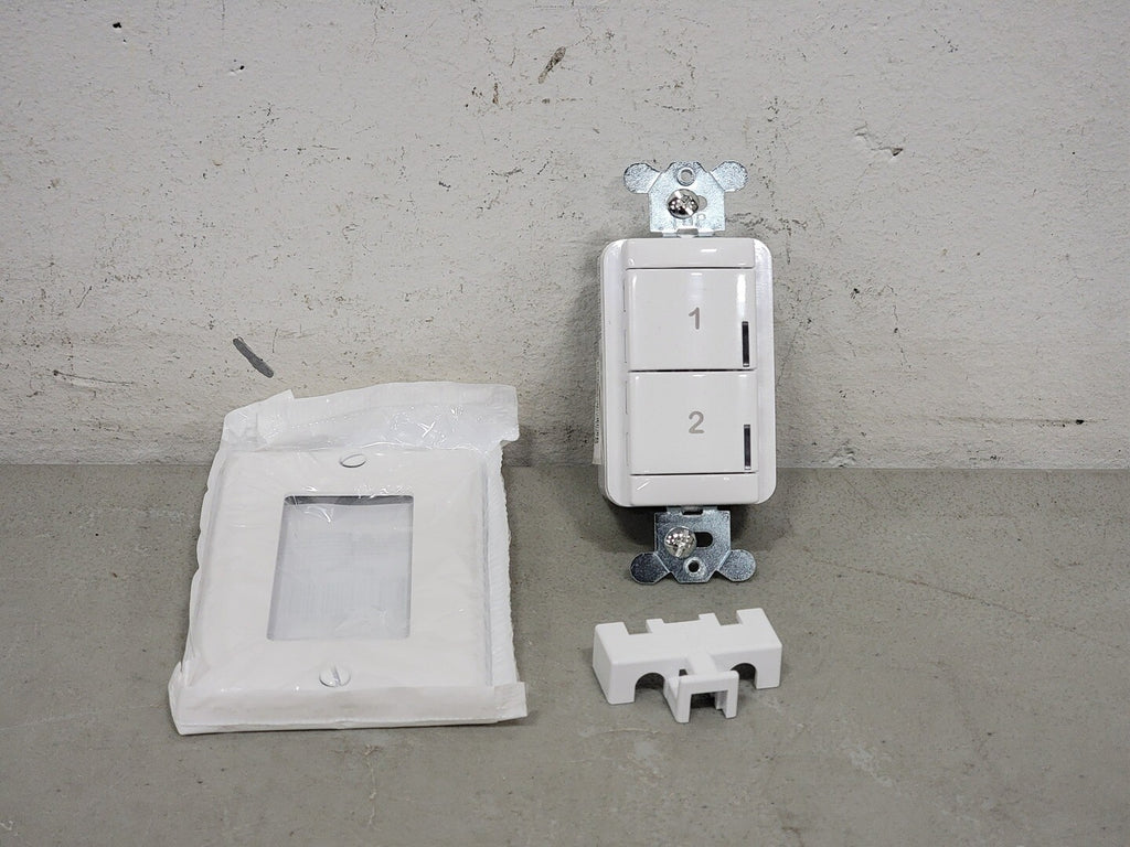 ACUITY CONTROLS Low Voltage Push-Button Wallpod NPODM 2S WH