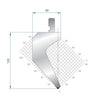 EUROSTAMP Part No. 1322 @ 415mm 85 Degree Gooseneck Punch