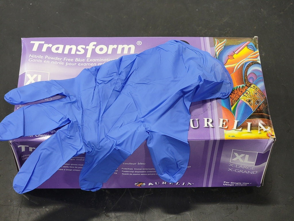 AURELIA Transform Nitrile Powder-Free Examination Gloves 98899, (Box of 200 pcs)