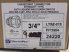 ELECTRIPRO 3/4" Straight Liquidtight Connector FIT3904 (Box of 9)