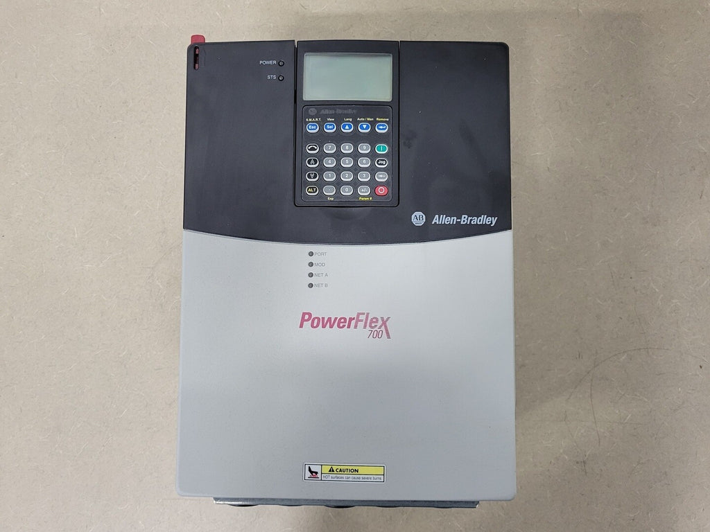 ALLEN BRADLEY PowerFlex 700, 480 Volts, 27 Amps Adjustable Frequency AC Drive 20BD027A3AYYAED0