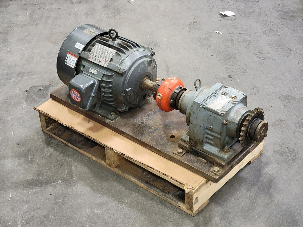 Reductor de engranajes con relación 5.05:1 tipo R57 con motor de 3 hp T397A 