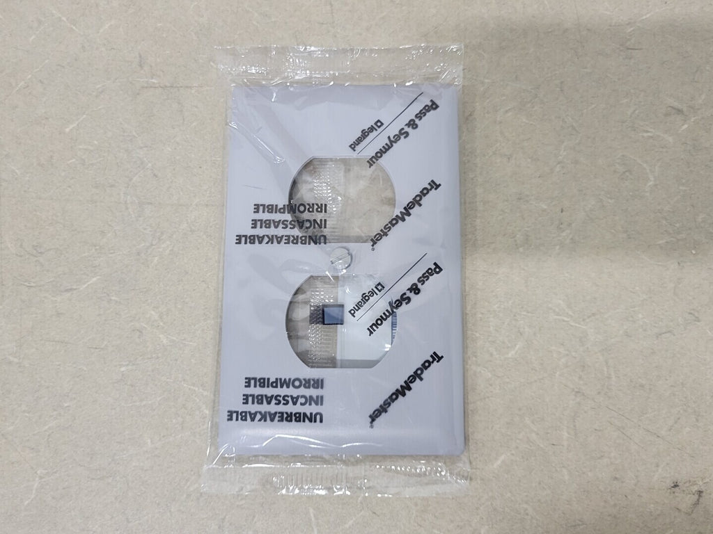 PASS & SEYMOUR Wall Cover Plate 1-Gang 1-Duplex TP8-GRY (Box of 20 pcs)