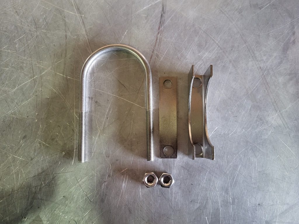 U-Bolt, 8.5" Length, 2.5" Width, Stainless Steel