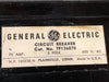 GENERAL ELECTRIC 70 Amp, 3 Pole, 600 volts Circuit Breaker TF136070