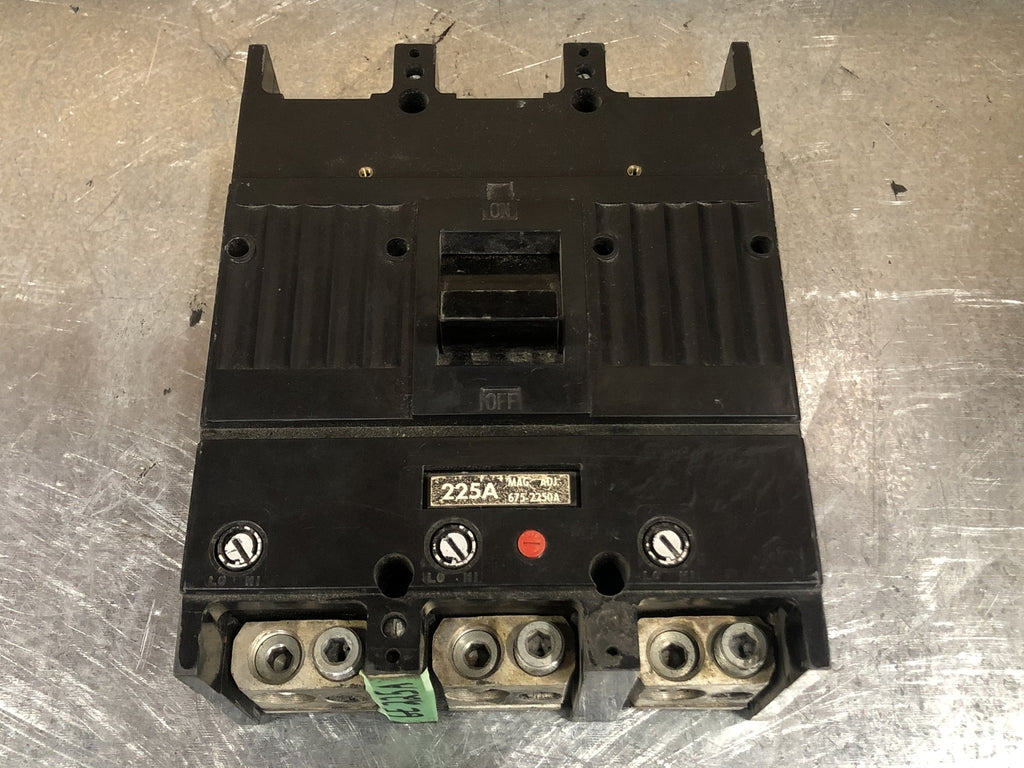 GENERAL ELECTRIC 225 Amp, 3 Pole, 600 volts Circuit Breaker TJJ436225