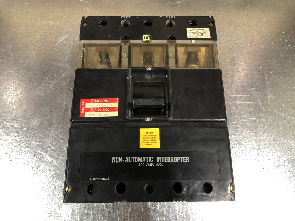 WESTINGHOUSE 400 Amp, 3 Pole, 600 volts Circuit Breaker LA3400FS