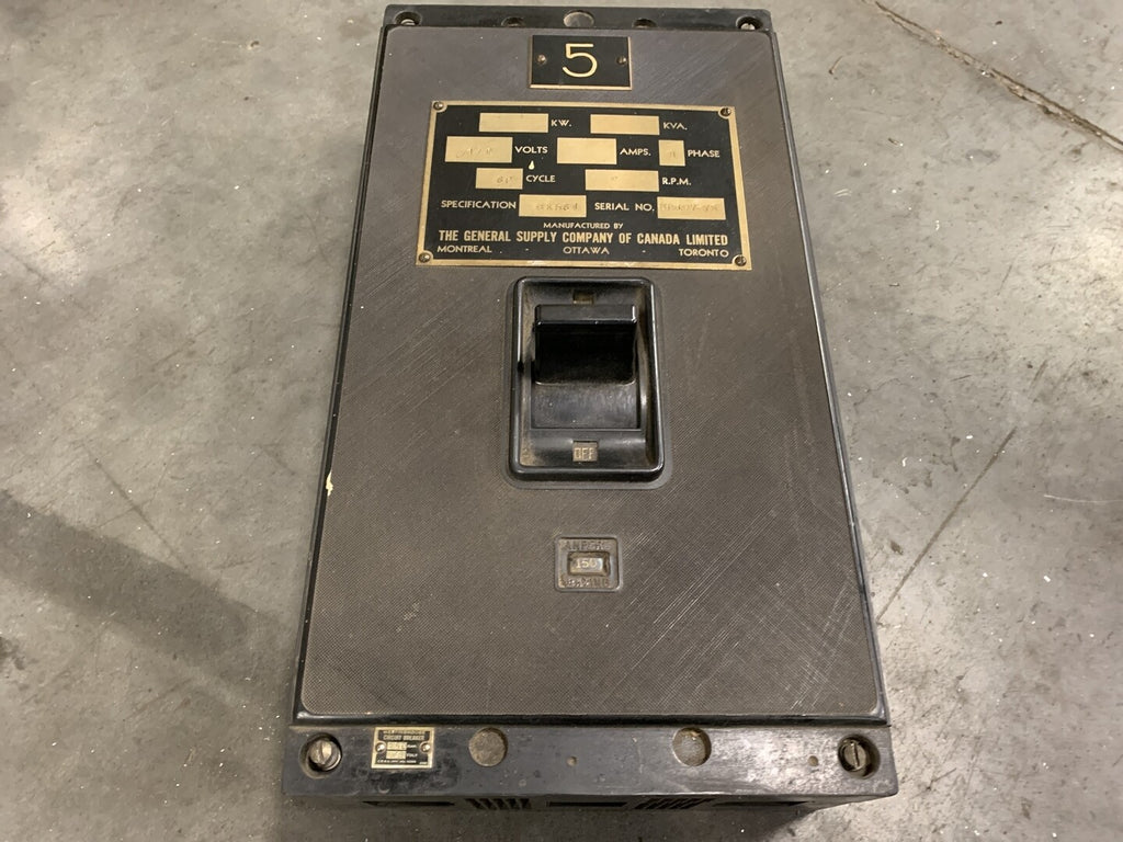 WESTINGHOUSE 150 Amp, 3 Pole, 440 volts Circuit Breaker 8K564
