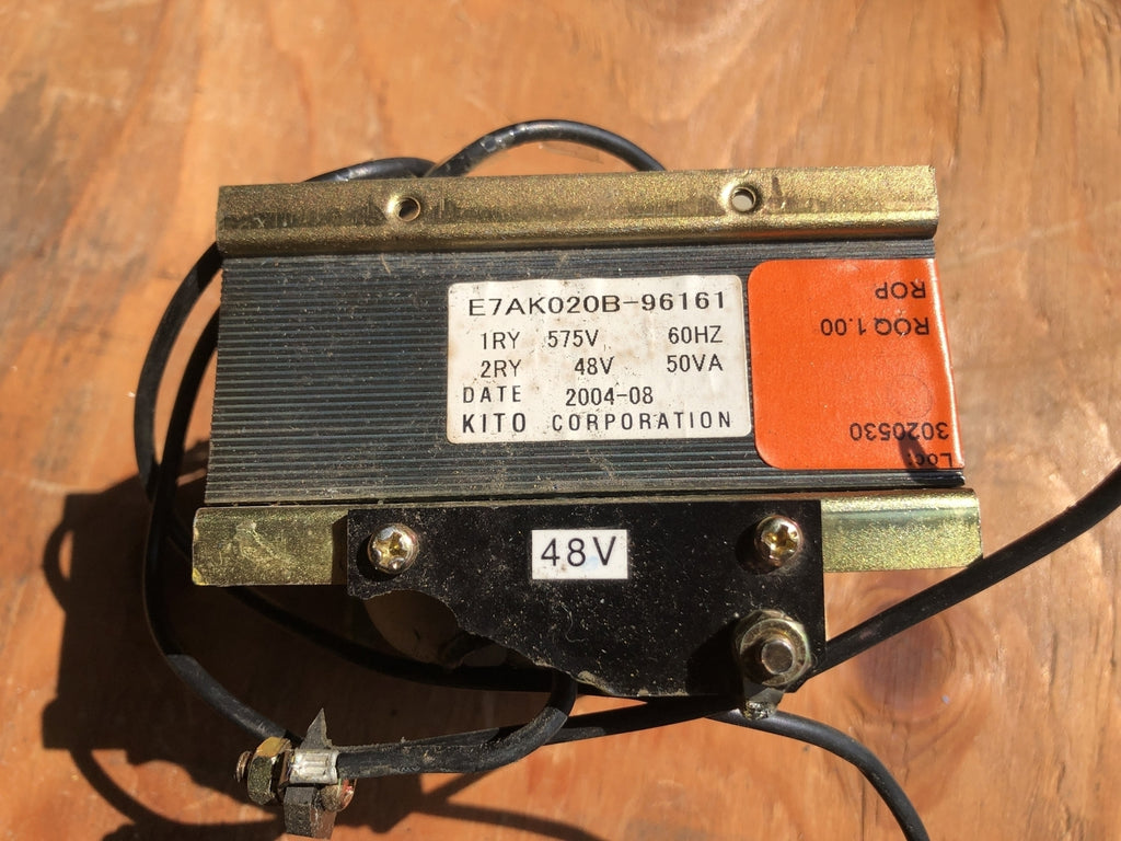 KITO 0.05 kVA Transformer, 575 pri. volts, 48 sec. volts E7AK020B-96161