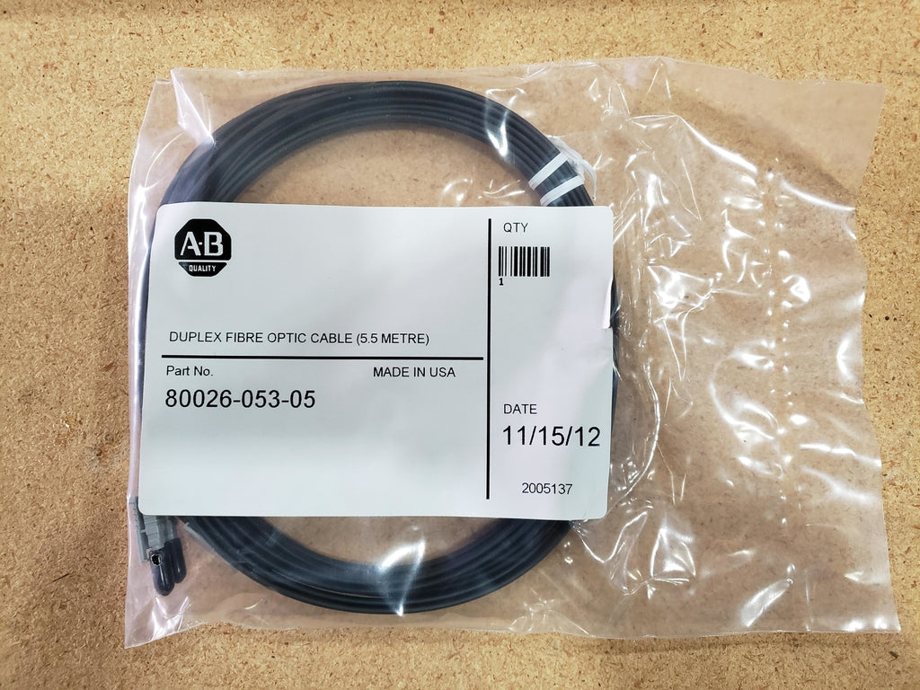 ALLEN-BRADLEY 18 ft. Duplex Optical Fiber Cable 80026-053-05-R